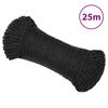 vidaXL Werktouw 3 mm 25 m polypropeen zwart