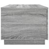 vidaXL Salontafel met LED-verlichting 90x50x40 cm grijs sonoma eiken