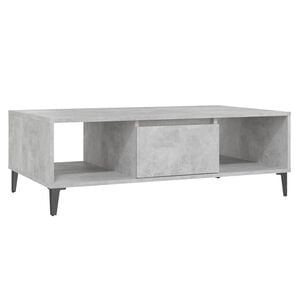 vidaXL Salontafel 103,5x60x35 cm bewerkt hout betongrijs