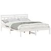 vidaXL Bedframe Wit 140 x 200 cm Massief grenenhout