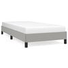 vidaXL Bedframe zonder matras 90x200 cm stof lichtgrijs