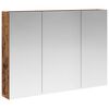 vidaXL Badkamer spiegelkast Oudhout 100 x 14,5 x 70 cm Bewerkt hout