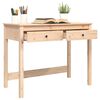 vidaXL Bureau met lades 100x50x78 cm massief grenenhout