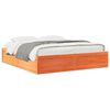 vidaXL Bedframe zonder matras massief grenenhout wasbruin 200x200 cm
