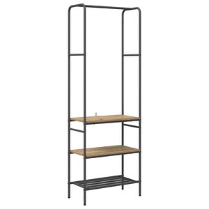 vidaXL Kledingrek Artisan Eiken 60 x 30 x 171 cm Bewerkt hout