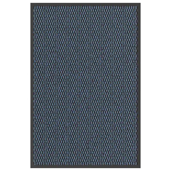 vidaXL Deurmat 60x90 cm blauw