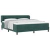 vidaXL Boxspringbed met hoofdeinde Donkergroen 180 x 200 cm Fluweel
