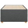 vidaXL Bedframe zonder matras 90x200 cm stof donkergrijs