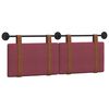 vidaXL Hangend Hoofdeinde Effen Wijnrood 130 x 55 x 5 cm Antiek PU