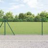 vidaXL Afrasteringspaal Groen 50 x 1 m (16 x 16 mm gaas) Staal en PVC