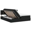 vidaXL Opbergbed met matras met hoofdeinde Zwart 160 x 200 cm fluweel