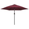 vidaXL Parasol met metalen paal 300 cm bordeauxrood