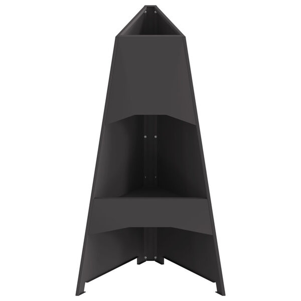 vidaXL Vuurkorf Zwart 50 x 50 x 95 cm Staal