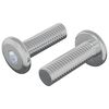 vidaXL Bout 2 st Zilver 8 x 25 mm Staal