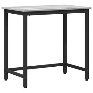 vidaXL Tafel Grijs Sonoma 100 x 50 x 76,5 cm Engineered hout en staal