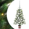 vidaXL Kerstboom met 150 LED met standaard Groen 65 cm PE