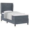 vidaXL Boxspringbed met hoofdeinde Donkergrijs 190 x 90 cm Fluweel