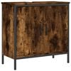 vidaXL Badkamerkast 60x30x60 cm bewerkt hout gerookt eikenkleurig