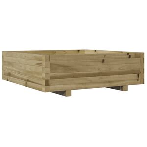 vidaXL Plantenbak 80x80x26,5 cm ge&iuml;mpregneerd grenenhout