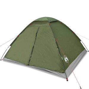 vidaXL Koepeltent 4-persoons waterdicht olijfgroen