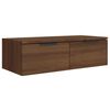 vidaXL Wandkasten 2 st 68x30x20 cm bewerkt hout bruin eikenkleur
