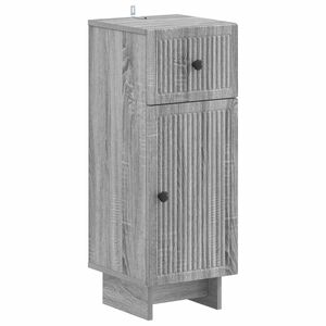 vidaXL Badkamer Opbergkast EDE Grijs Sonoma 30 x 31 x 80 cm