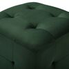 vidaXL Poef 2 st 30x30x30 cm fluweel groen