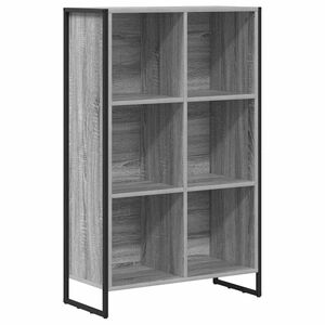 vidaXL Boekenkast 99,5 x 30 x 108,5 cm Bewerkt hout Grijs Sonoma