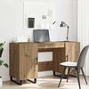 vidaXL Bureau artisanaal eikenkleurig 140 x 50 x 75 cm Bewerkt hout