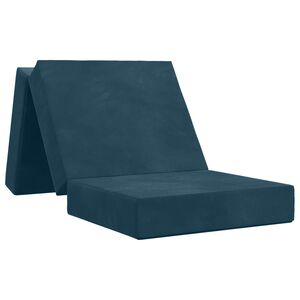 vidaXL Vouwbare Bankbed 75 x 67 x 45 cm Blauw