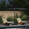vidaXL Tuinparasol Zwart 385 x 209 x 244 cm Stof
