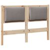 vidaXL Hoofdbord Anders Bruin 135 cm Massief grenenhout