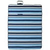 vidaXL Picknickkleed opvouwbaar gestreept 200x150 cm fluweel blauw wit