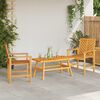 vidaXL Tuin loungeset 3 pcs Bruin Massief Acaciahout