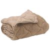 vidaXL Vol jaar dekbed Taupe 200 x 240 cm Microfiber en Teddy fleece