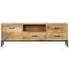vidaXL Tv-meubel 130x30x45 cm massief mangohout