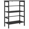 vidaXL Boekenkast 2-laags 60 x 29,5 x 81 cm Bewerkt hout Zwart Eiken