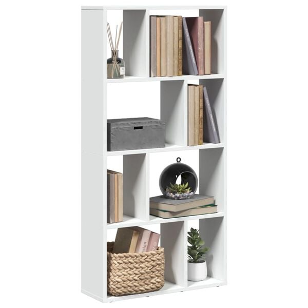 vidaXL Boekenkast Wit 60x20x120 cm Bewerkt Hout
