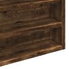 vidaXL Vitrinekast 100x8,5x75 cm bewerkt hout gerookt eikenkleurig