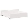 vidaXL Bedlades 2 st 65x55x17 cm massief grenenhout wit