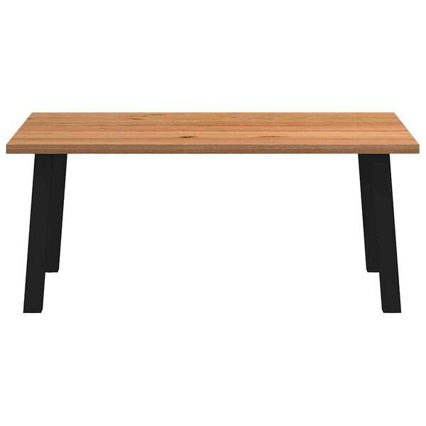 vidaXL Eettafel rechthoekig 180x120x74 cm massief eikenhout lichtbruin