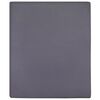 vidaXL Hoeslakens 2 st jersey 180x200 cm katoen antracietkleurig