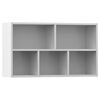 vidaXL Boekenkast/dressoir 50x25x80 cm bewerkt hout wit