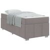 vidaXL Bedframe met matras Taupe 80 x 200 cm Stof