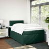 vidaXL Boxspring met matras fluweel donkergroen 120x200 cm