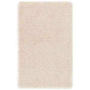 vidaXL Antislip Badmat Cr&egrave;me 50 x 80 cm PP