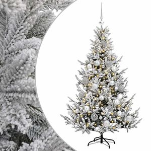 vidaXL Kunstkerstboom met kerstbal 120 cm 150 LED's Warmwit