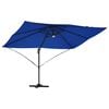 vidaXL Parasol Azurblauw 351 x 250 x 253 cm Polyester en Aluminium