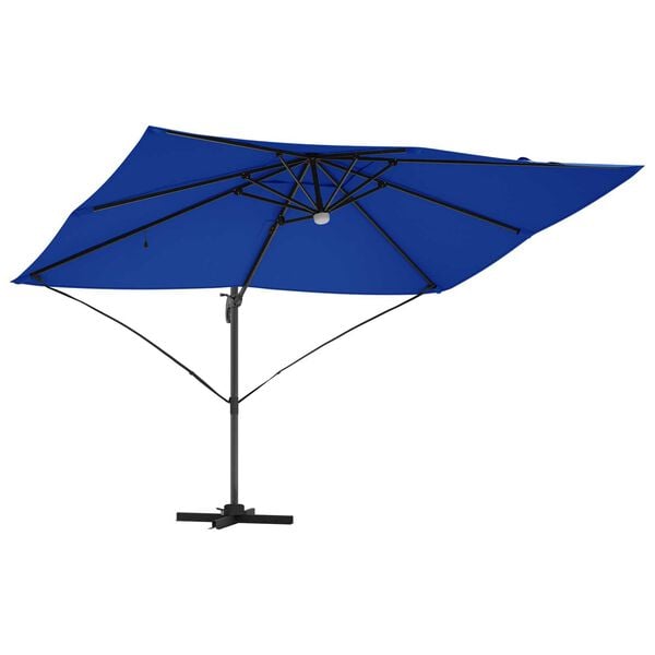 vidaXL Parasol Azurblauw 351 x 250 x 253 cm Polyester en Aluminium