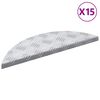 vidaXL Trapmatten 15 st 60 x 18 x 2,5 cm Zilver Aluminium